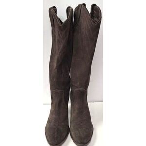 Frye Women's Pull-on Dark Billy Brown Size 6 Western Knee High Boots